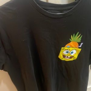 SpongeBob - Large shirt - Black